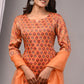 Premoium Handblock Printed Modal Silk Suit Set with Dupatta