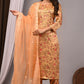 Premium Handblock Printed Modal Silk Suit Set with Dupatta