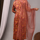Premium Handblock Printed Modal Silk Suit Set with Dupatta