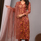Premium Handblock Printed Modal Silk Suit Set with Dupatta