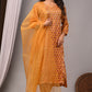 Premium Handblock Printed Modal Silk Suit Set with Dupatta
