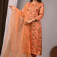 Premium Handblock Printed Modal Silk Suit Set with Dupatta