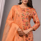 Premium Handblock Printed Modal Silk Suit Set with Dupatta