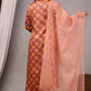 Premium Handblock Printed Modal Silk Suit Set with Dupatta
