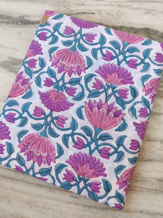 Pure Soft Cotton Handblock Printed Fabric