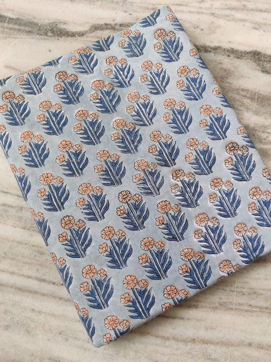 Cotton Hand Block Printed Pre-cut Fabric