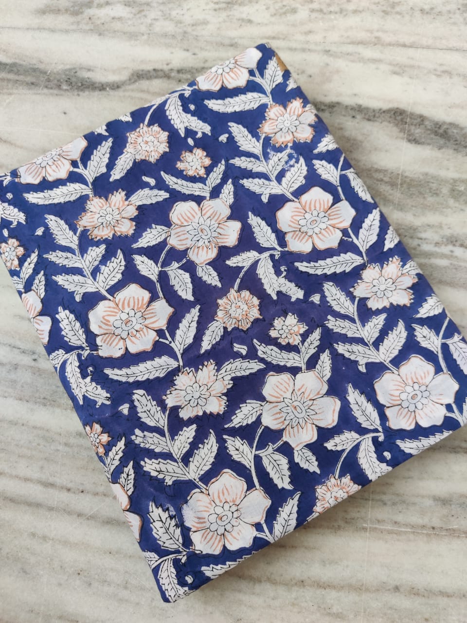 (Pre-cut 1.35m+0.85m) Pure Soft Cotton Hand Block Printed Fabric