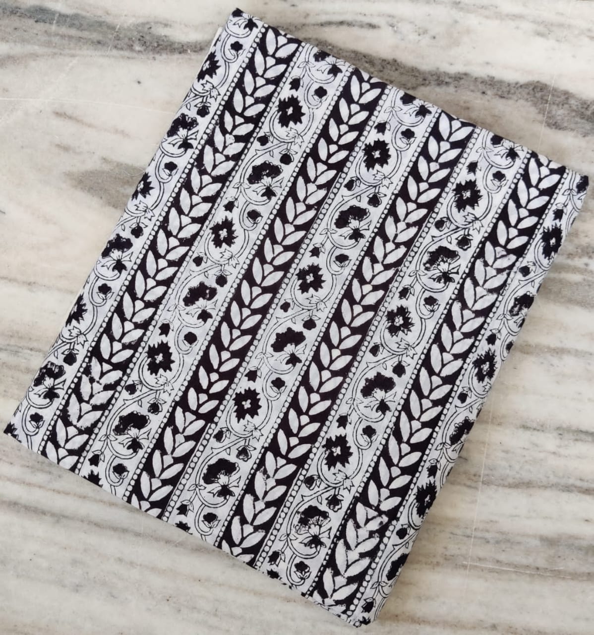 (Pre-cut 0.95m) Pure Soft Cotton Hand Block Printed Fabric