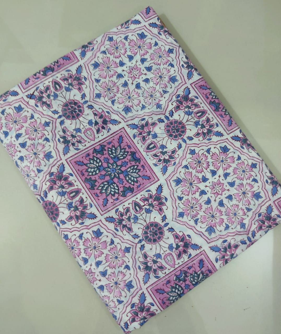 Pure Soft Cotton Handblock Printed Fabric