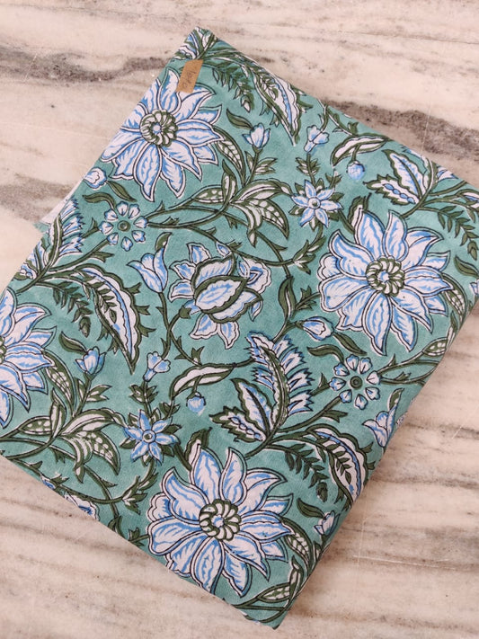 Pure Soft Cotton Handblock Printed Fabric