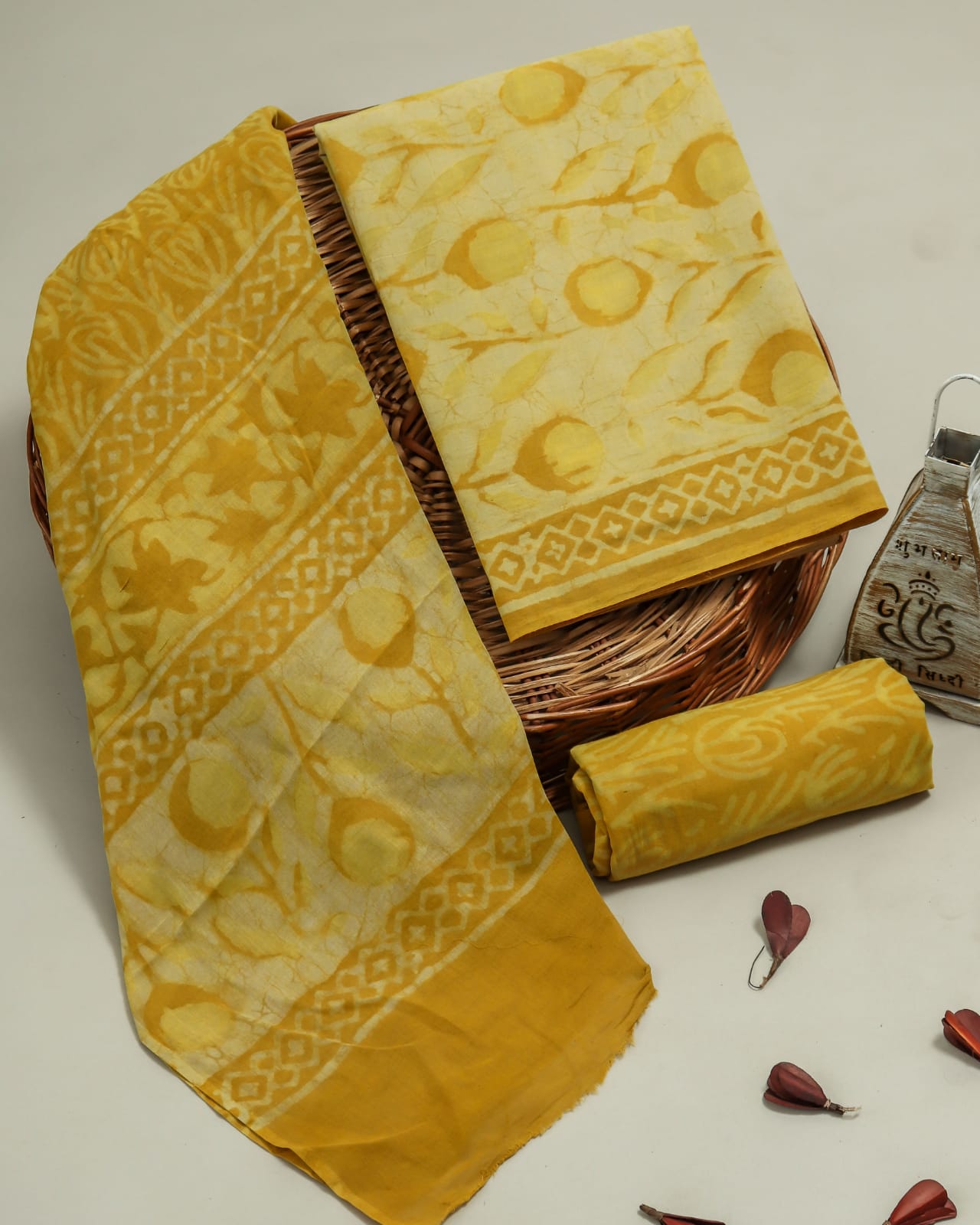 Pure Soft Cotton Hand Block Printed Cotton Suit Set