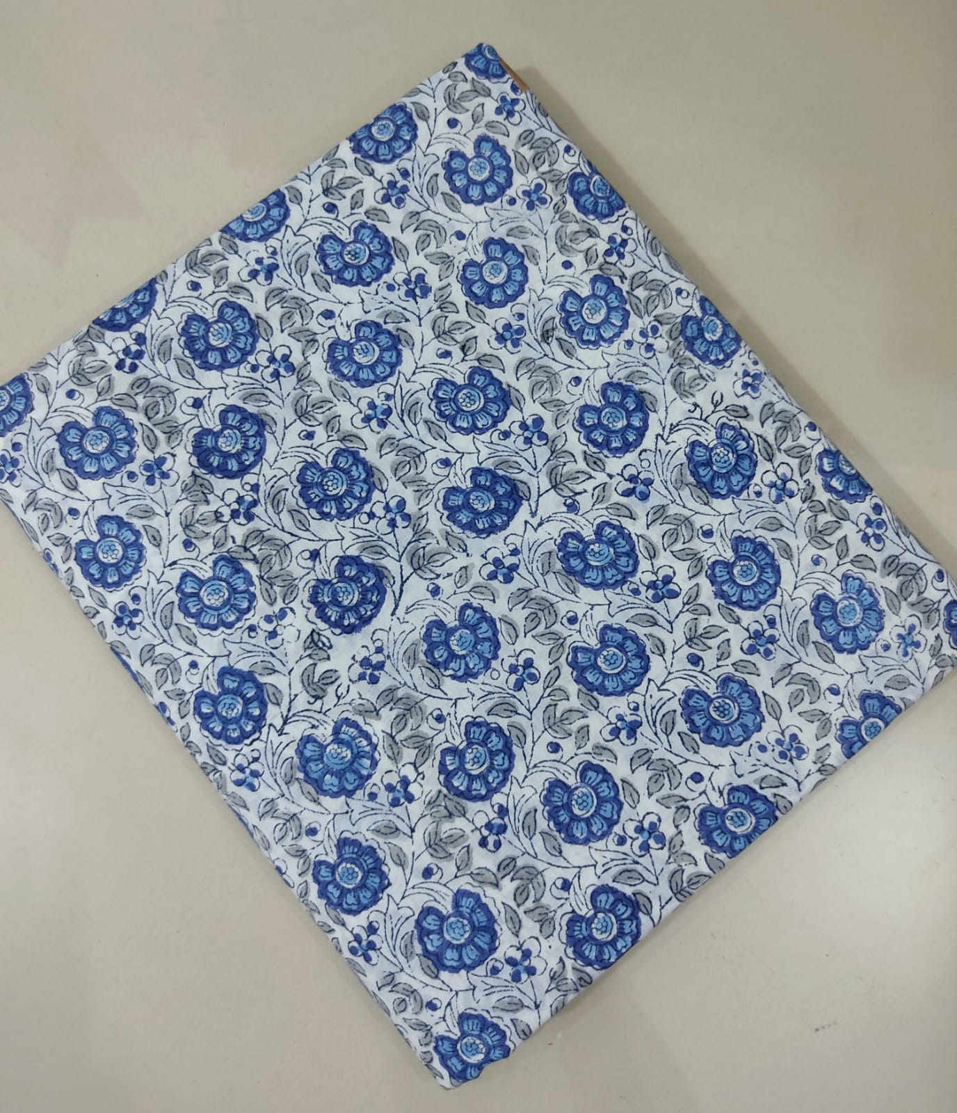 Pure Soft Cotton Handblock Printed Fabric