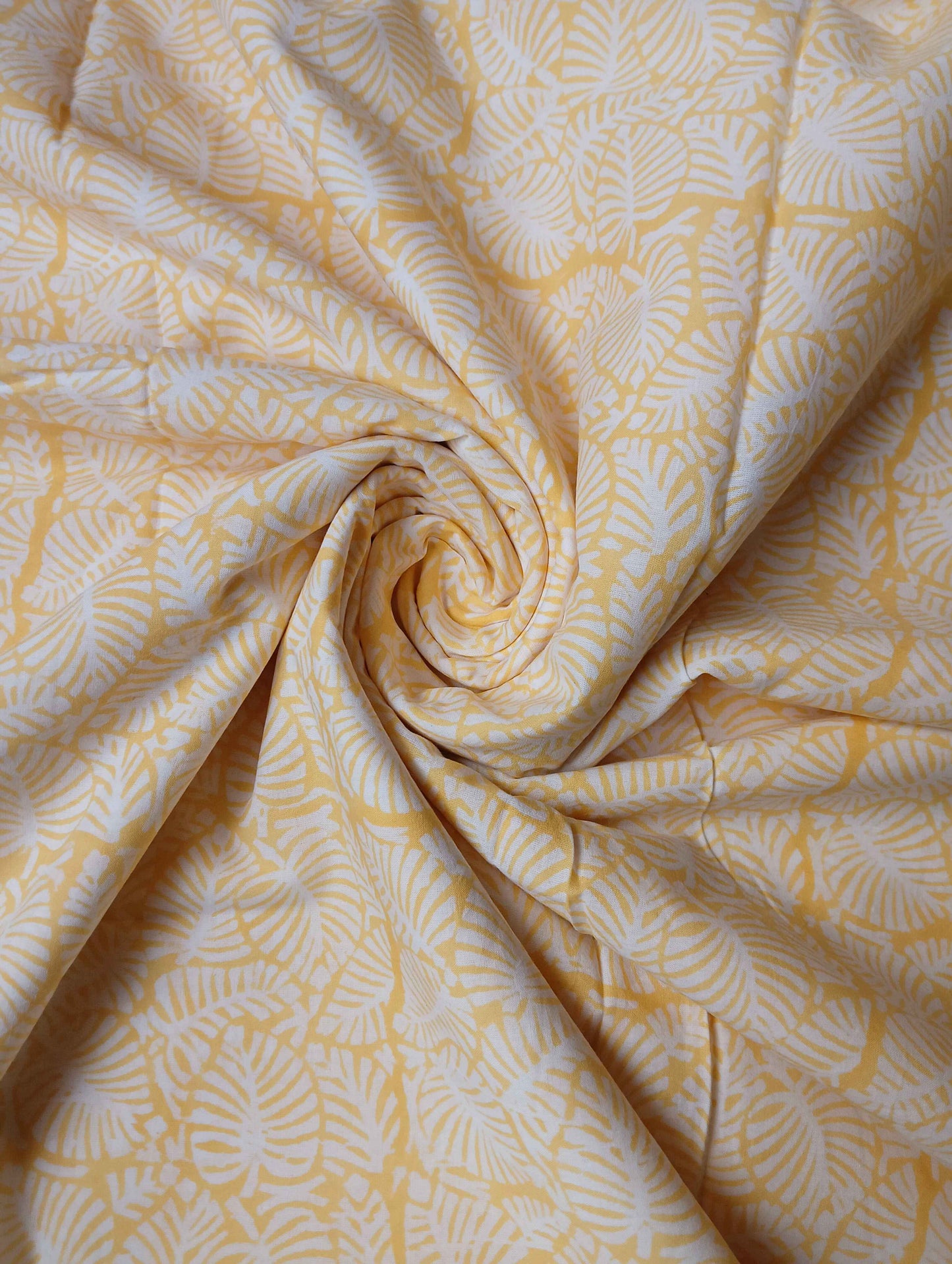 Pure Soft Cotton Handblock Printed Fabric