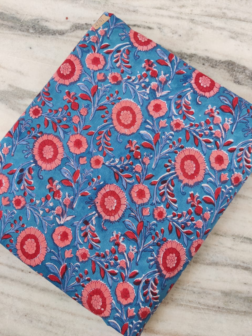 Pure Soft Cotton Handblock Printed Fabric