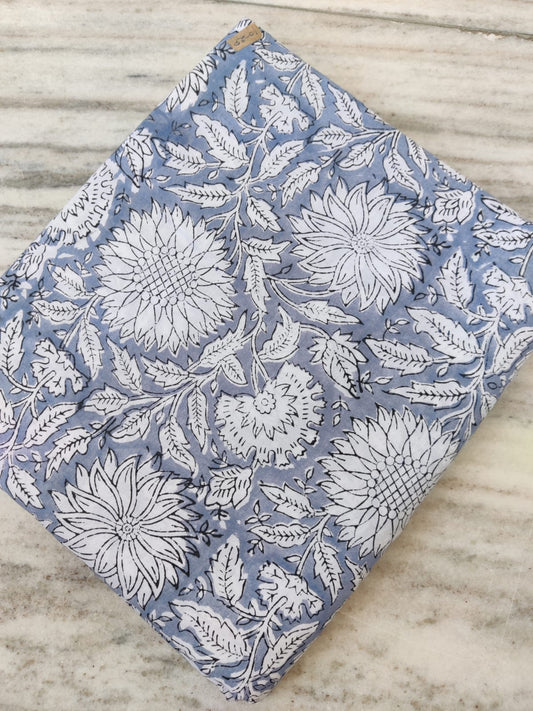 Pure Soft Cotton Handblock Printed Fabric