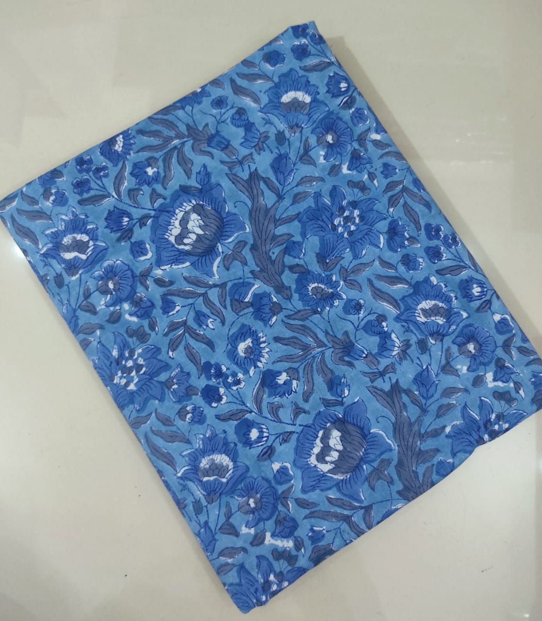 Pure Soft Cotton Handblock Printed Fabric