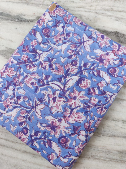 Pure Soft Cotton Handblock Printed Fabric