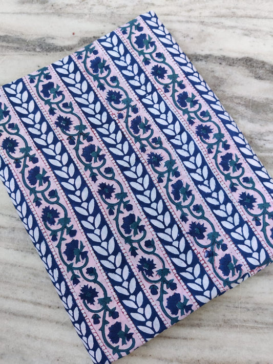 Pure Soft Cotton Handblock Printed Fabric