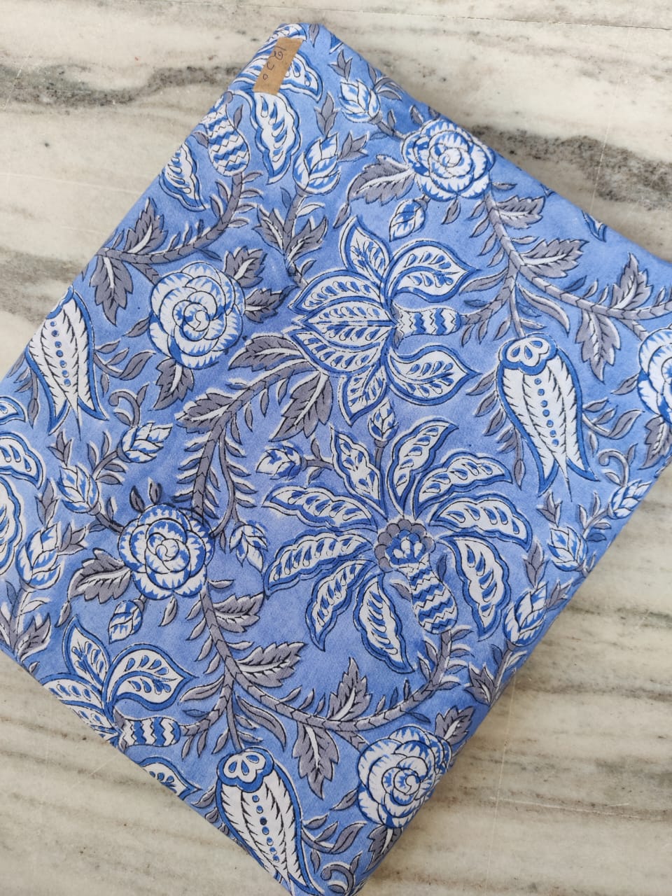 Pure Soft Cotton Handblock Printed Fabric