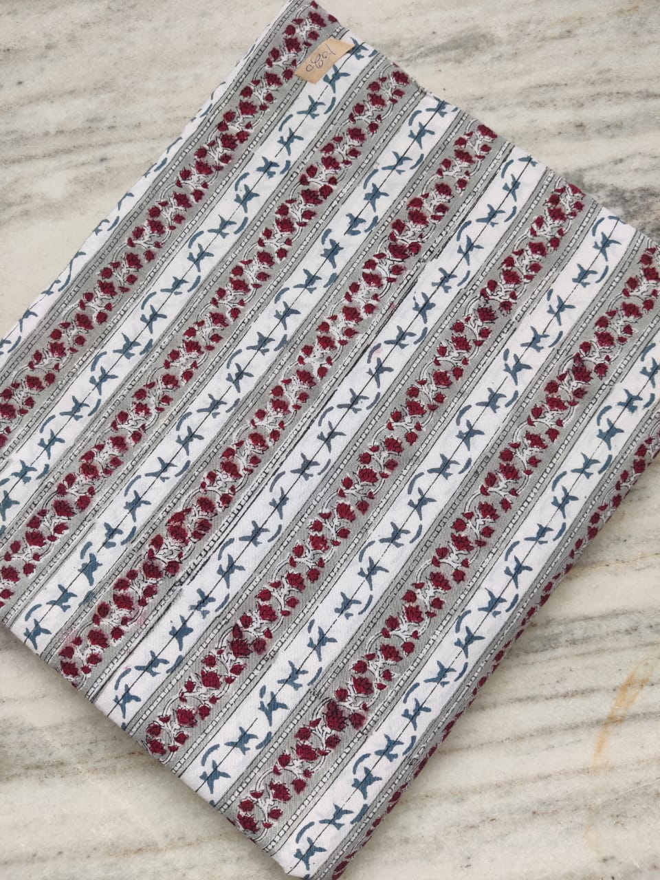 Pure Soft Cotton Handblock Printed Fabric