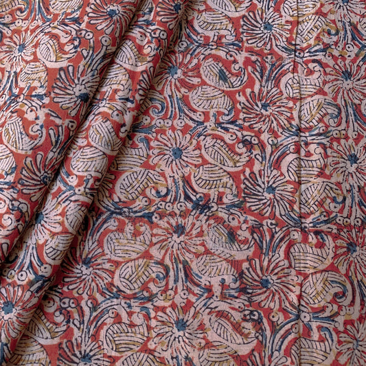 Pure Soft Cotton Handblock Printed Kalamkari Fabric