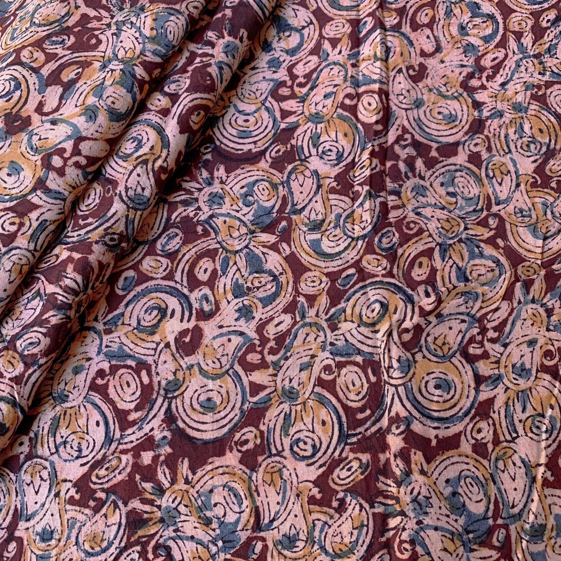 Cotton HandBlock Printed Kalamkari Fabric