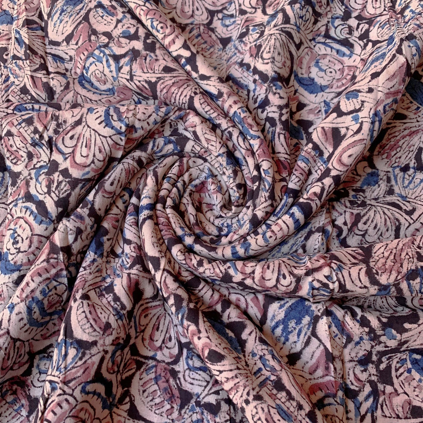 Pure Soft Cotton HandBlock Printed Kalamkari Fabric
