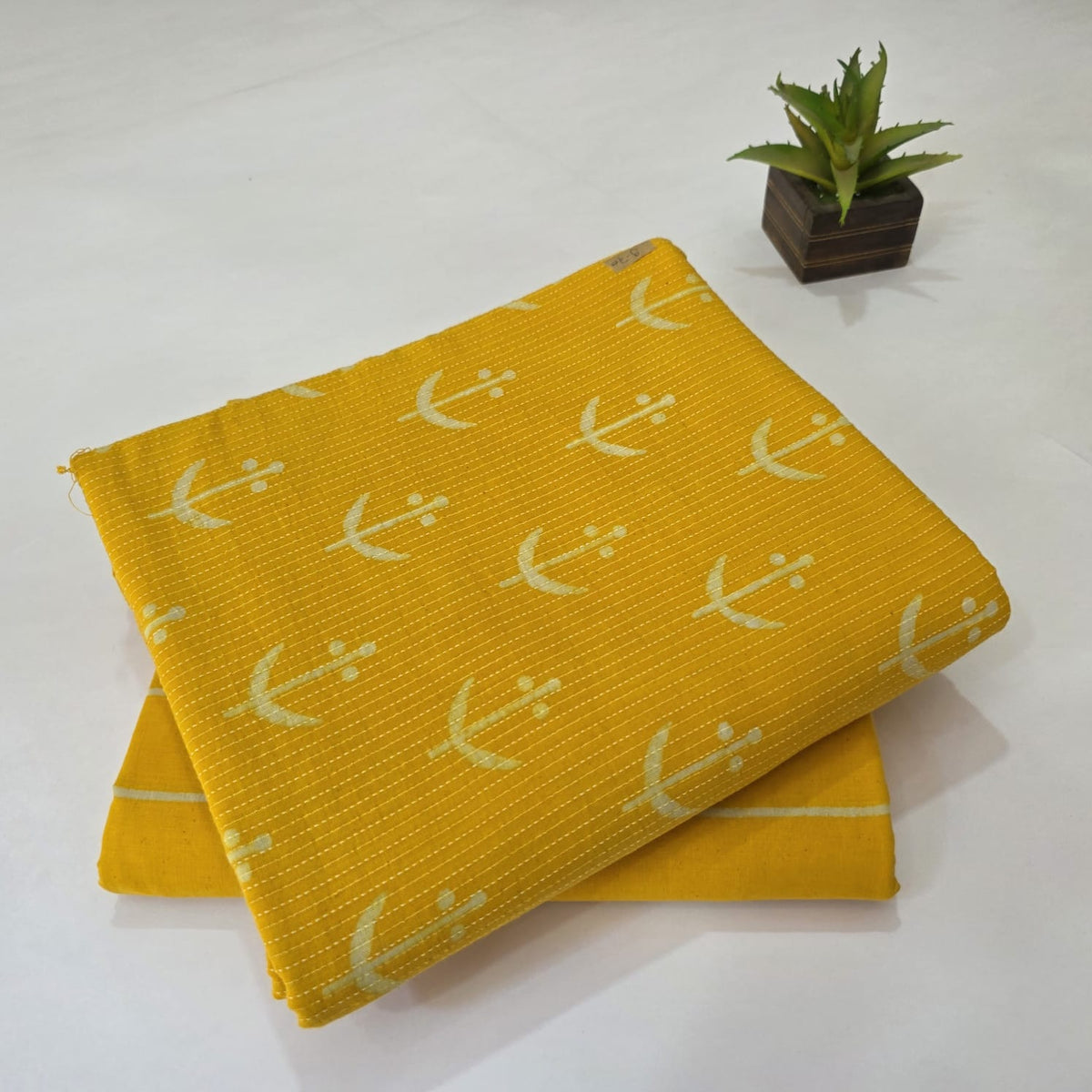 Pure Kantha Cotton Handblock Printed 2PC Top-Bottom Suit
