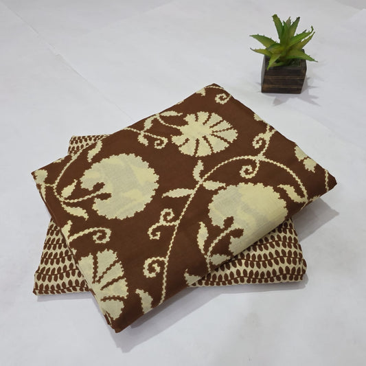 Pure Cotton Handblock Printed 2PC Top-Bottom Suit Set