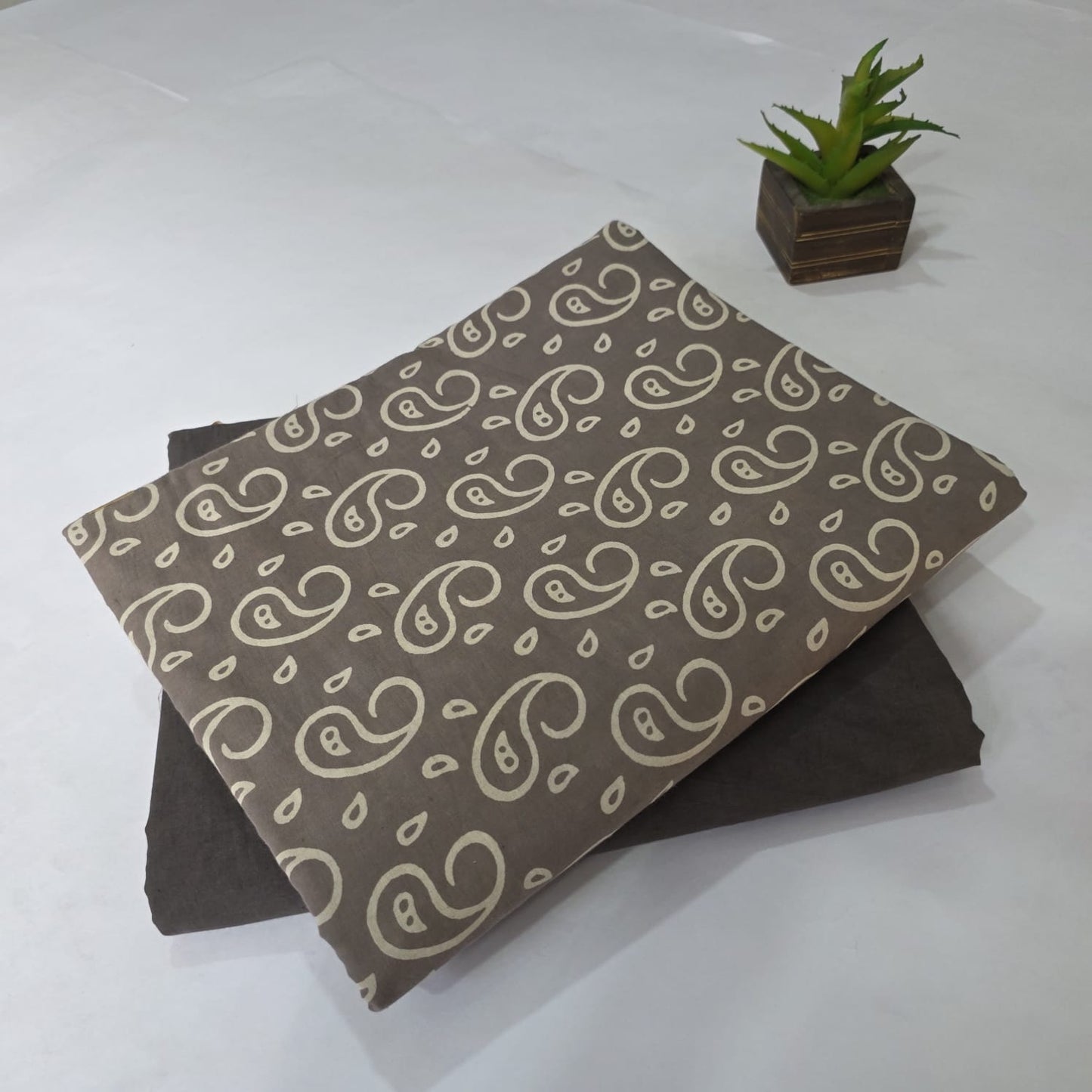 Pure Soft Cotton Handblock Printed 2PC Top-Bottom Suit Set