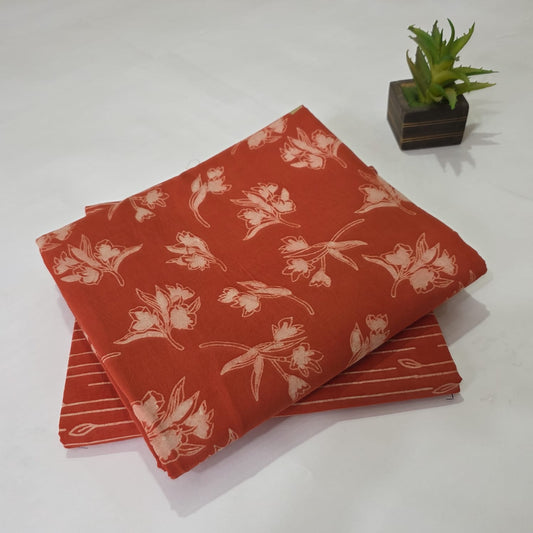 Pure Cotton Handblock Printed 2PC Top-Bottom Suit Set