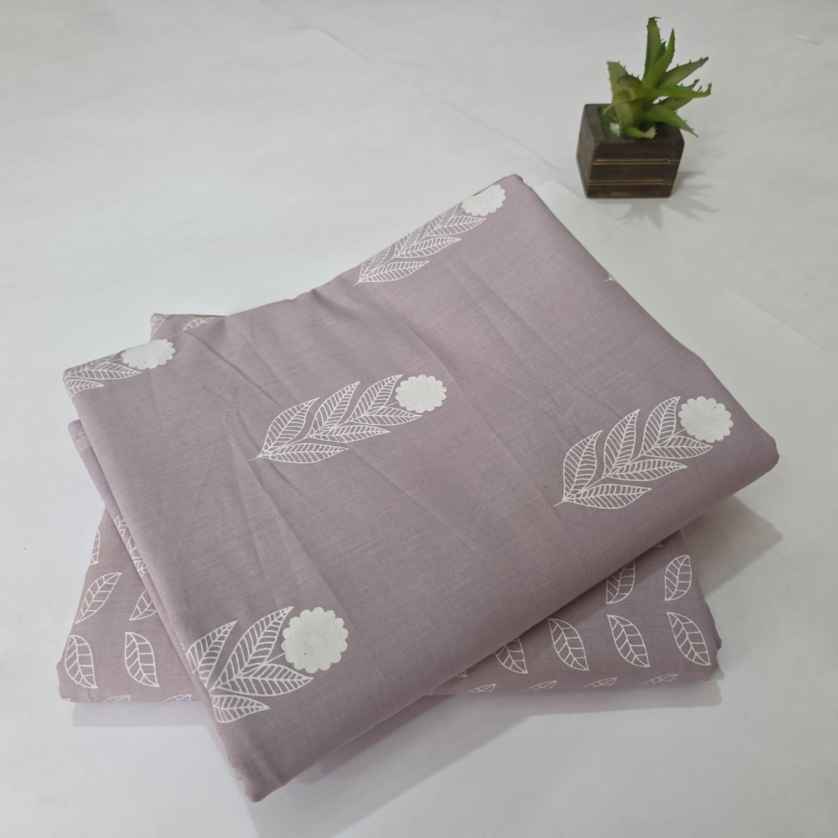 Pure Soft Cotton Handblock Printed 2PC Top-Bottom Suit Set