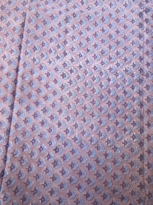 Pure Soft Cotton Handblock Printed Fabric