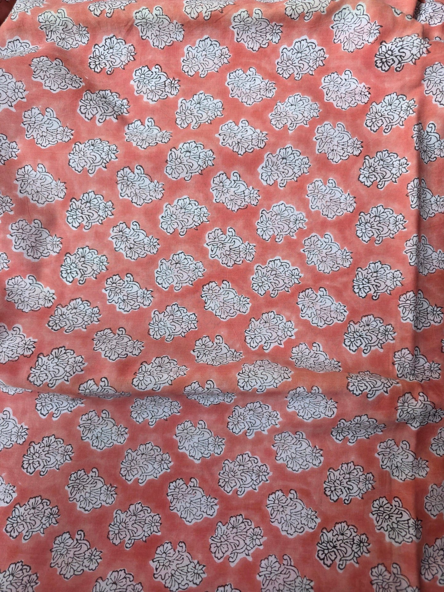 Pure Soft Cotton Handblock Printed Fabric