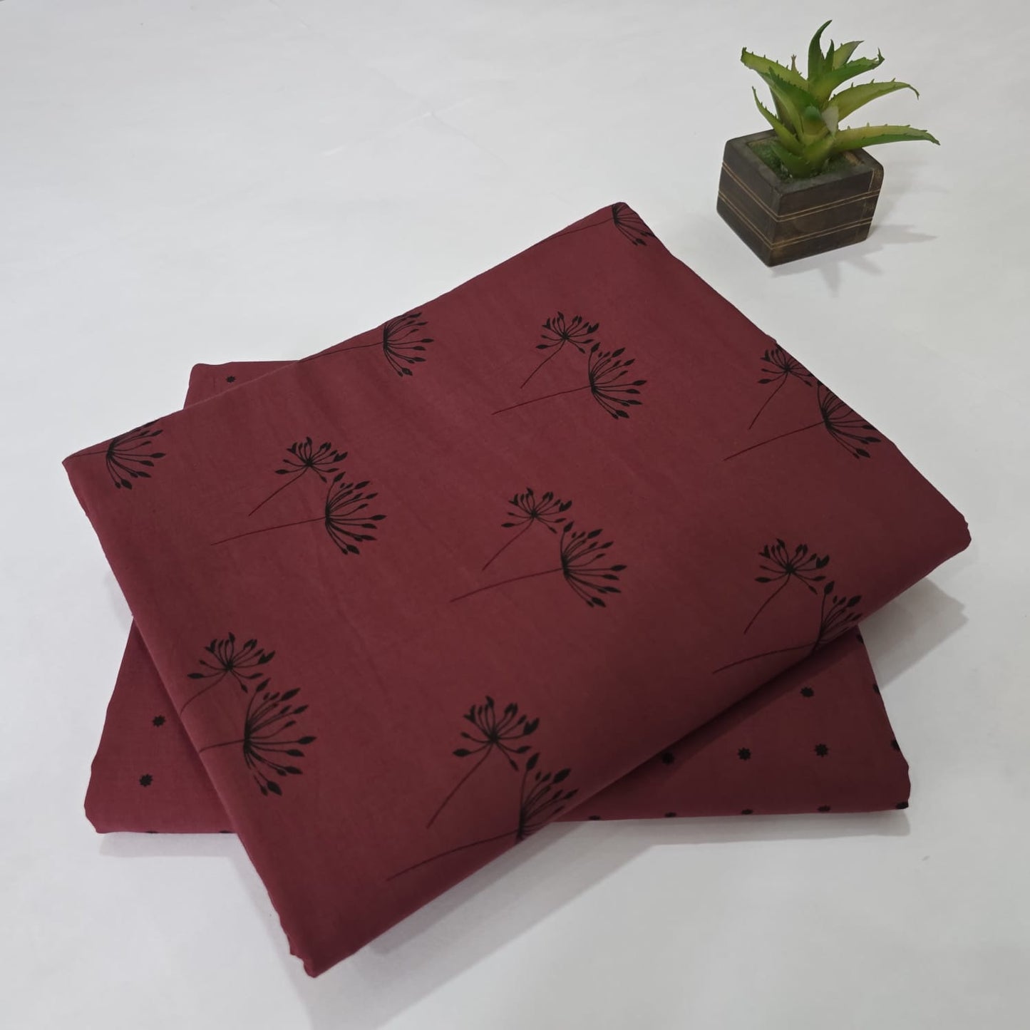 Pure Soft Cotton Handblock Printed 2PC Top-Bottom Suit Set