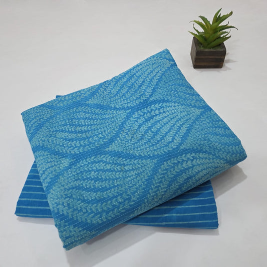 Pure Soft Cotton Handblock Printed 2PC Top-Bottom Suit Set