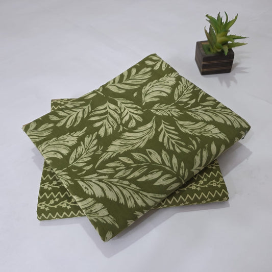 Pure Cotton Handblock Printed 2PC Top-Bottom Suit Set