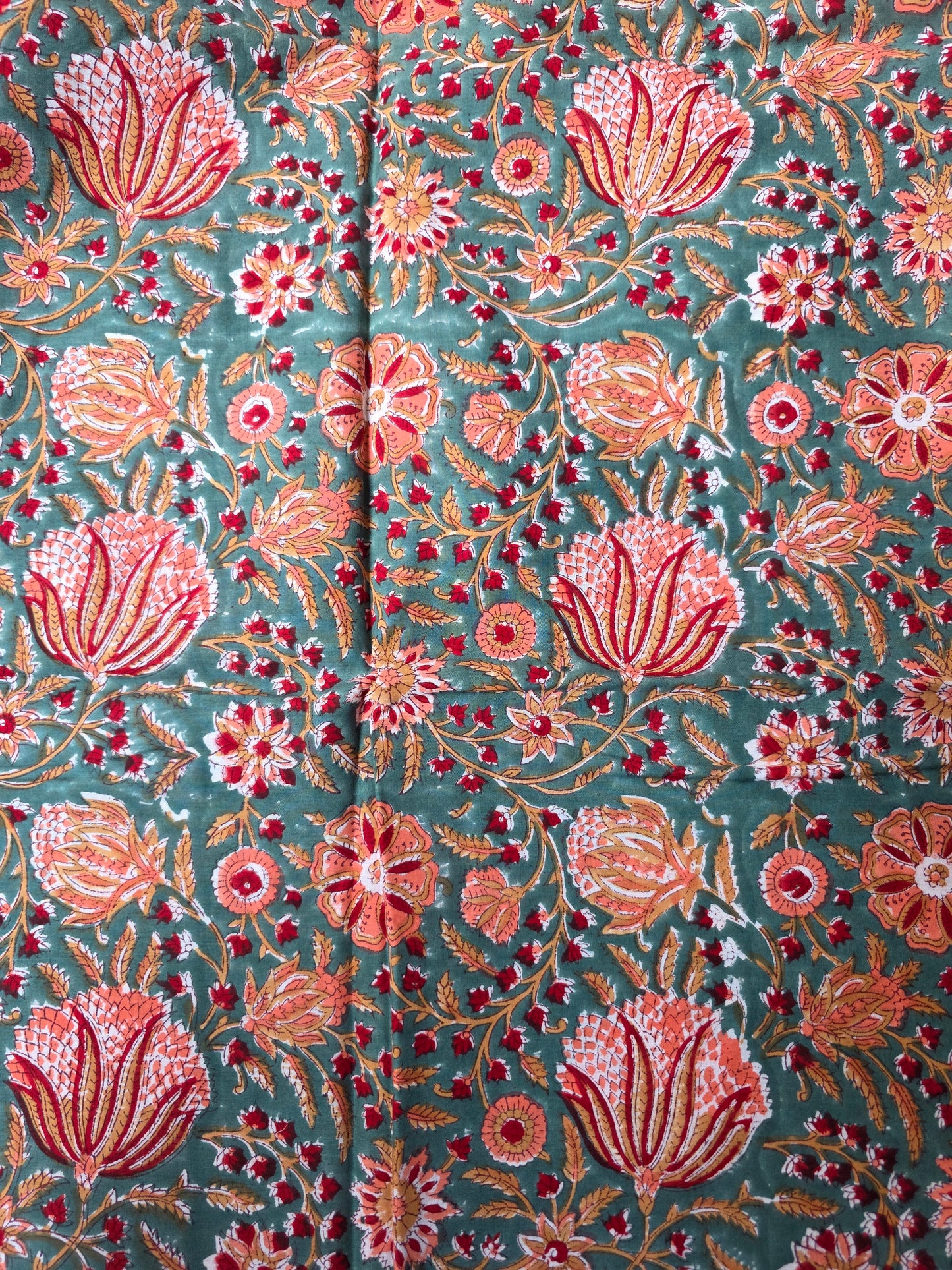 Pure Soft Cotton Handblock Printed Fabric
