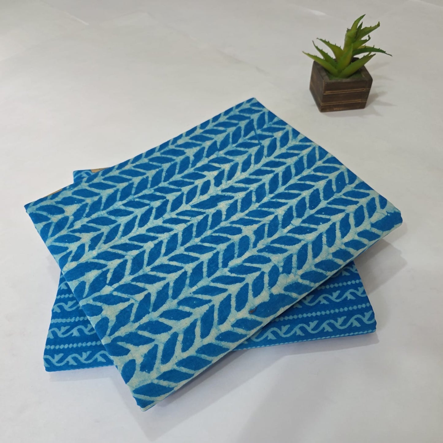 Pure Soft Cotton Handblock Printed 2PC Top-Bottom Suit Set