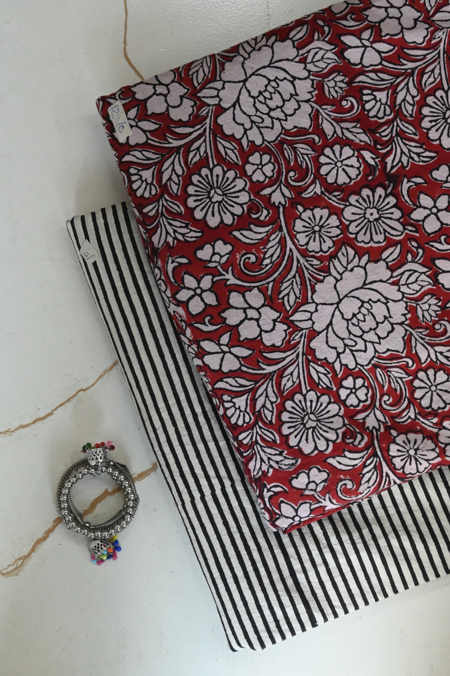 Pure Soft Cotton Handblock Printed 2PC Top-Bottom Suit Set (2.50 Meter Each)