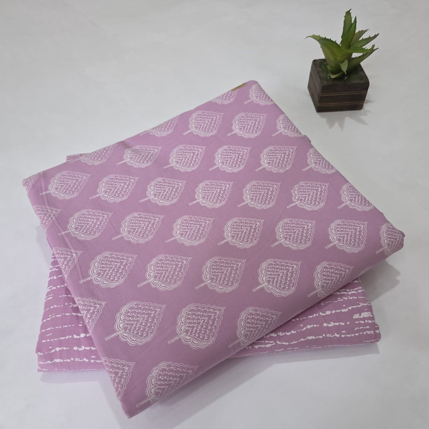 Pure Soft Cotton Handblock Printed 2PC Top-Bottom Suit Set