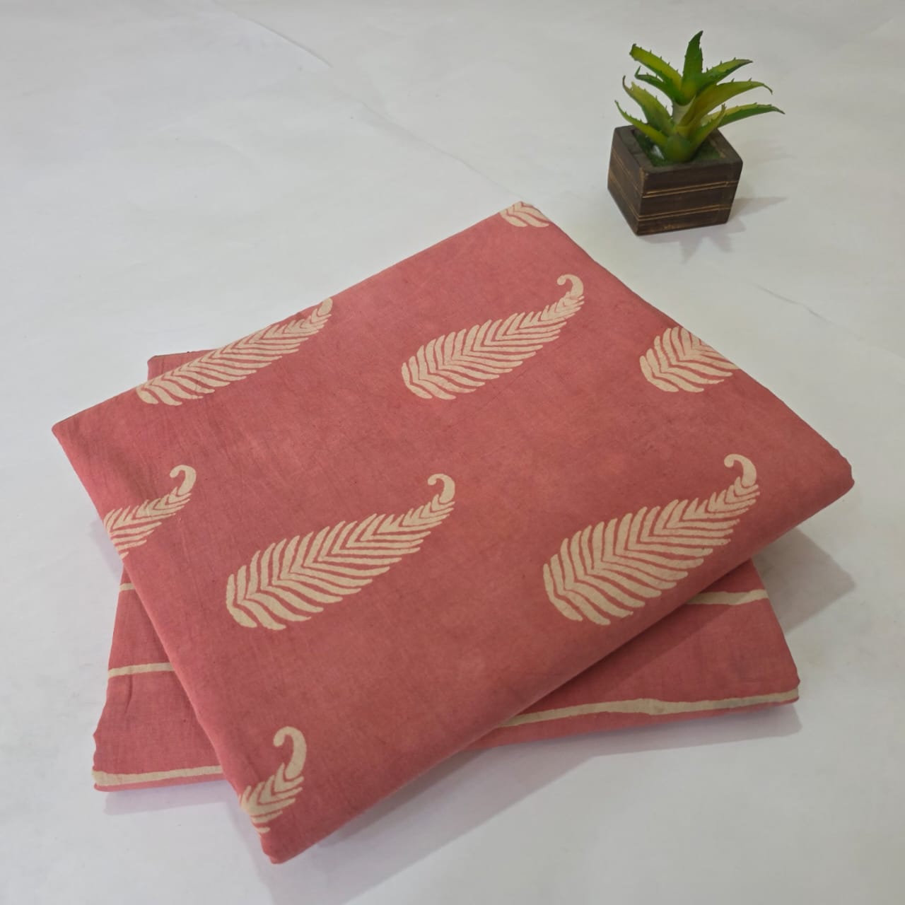 Pure Cotton Handblock Printed 2PC Top-Bottom Suit Set