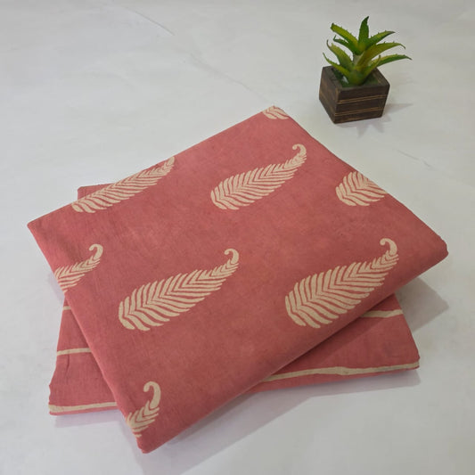 Pure Cotton Handblock Printed 2PC Top-Bottom Suit Set