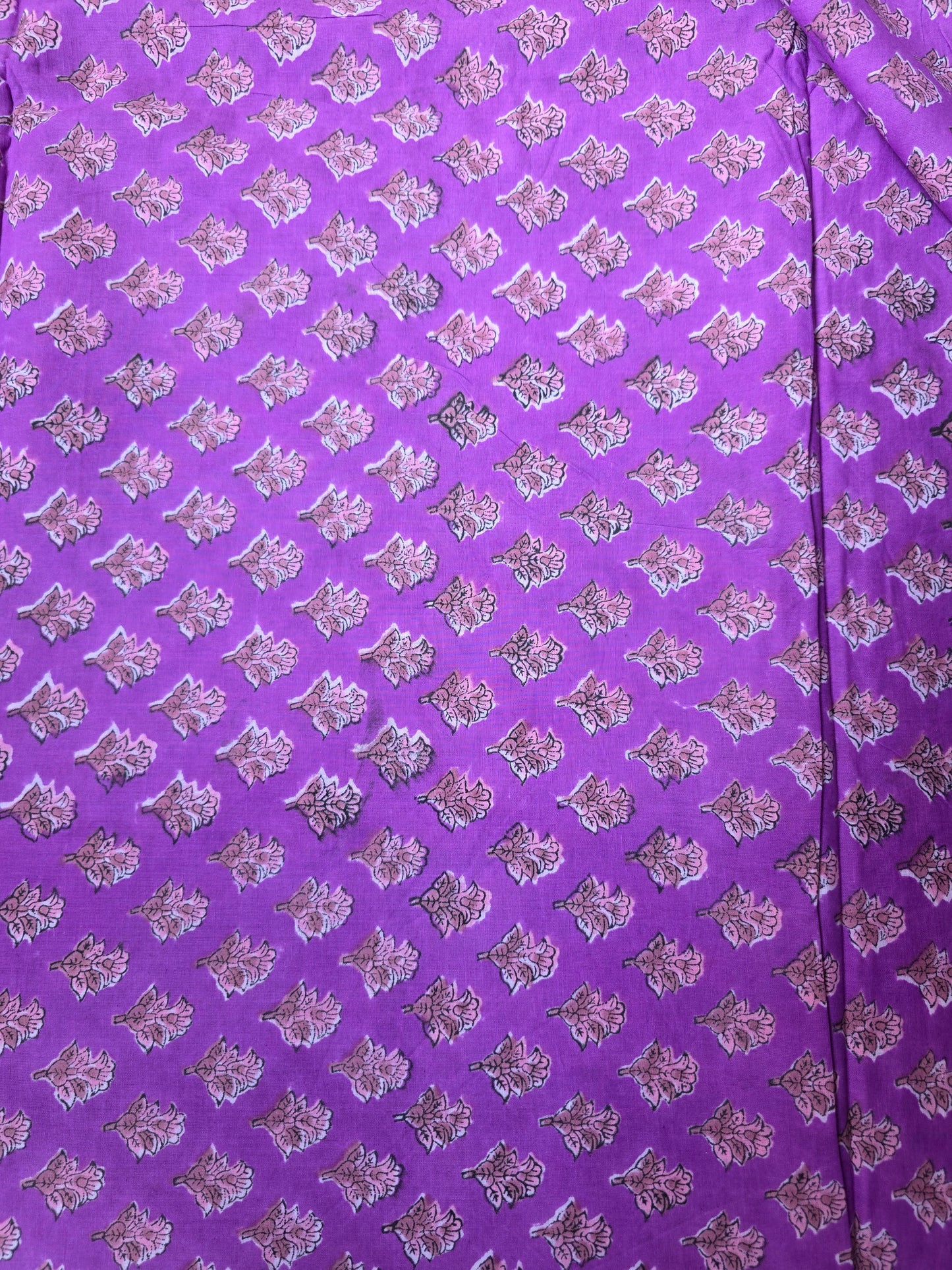 Pure Soft Cotton Handblock Printed Fabric