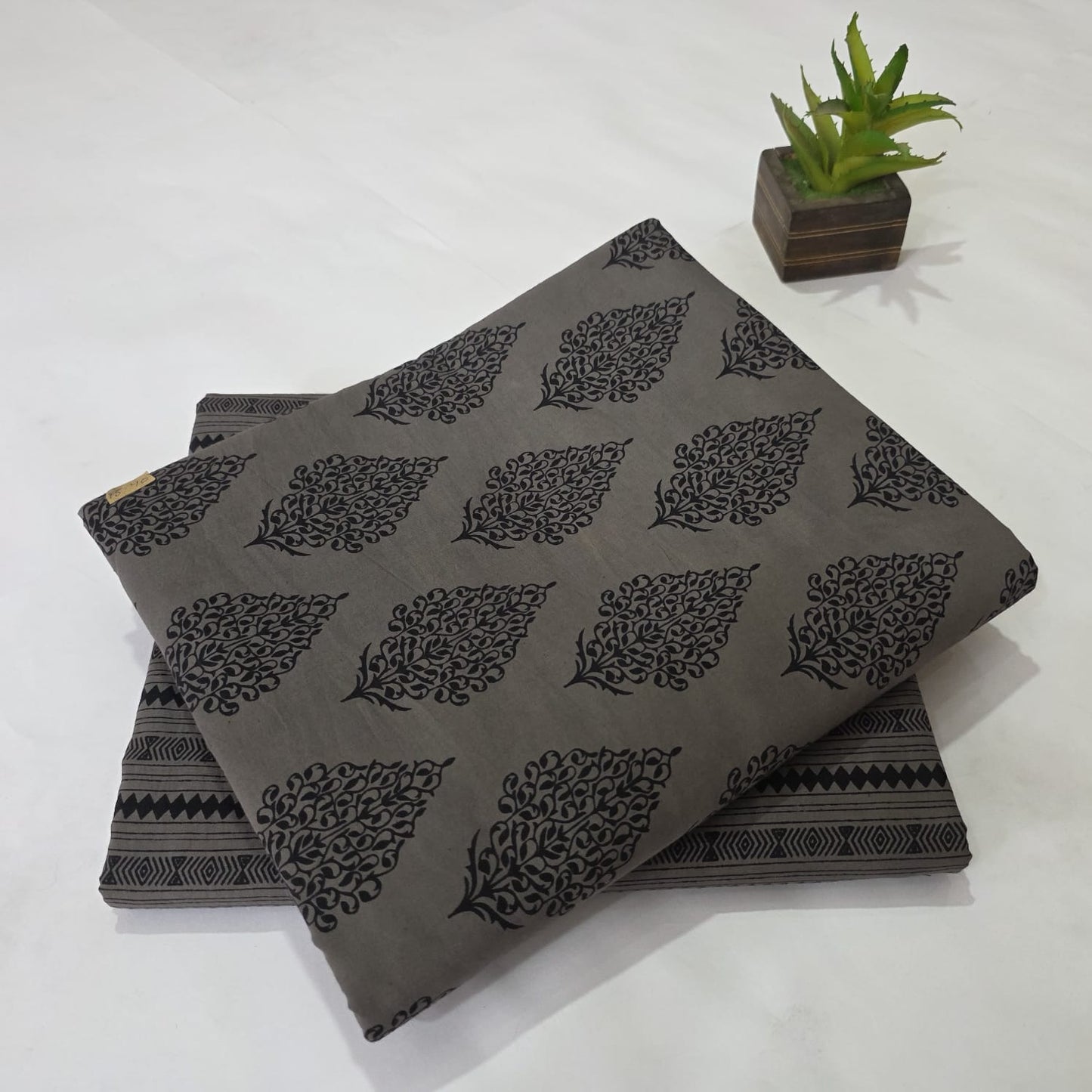 Pure Cotton Handblock Printed 2PC Top-Bottom Suit Set