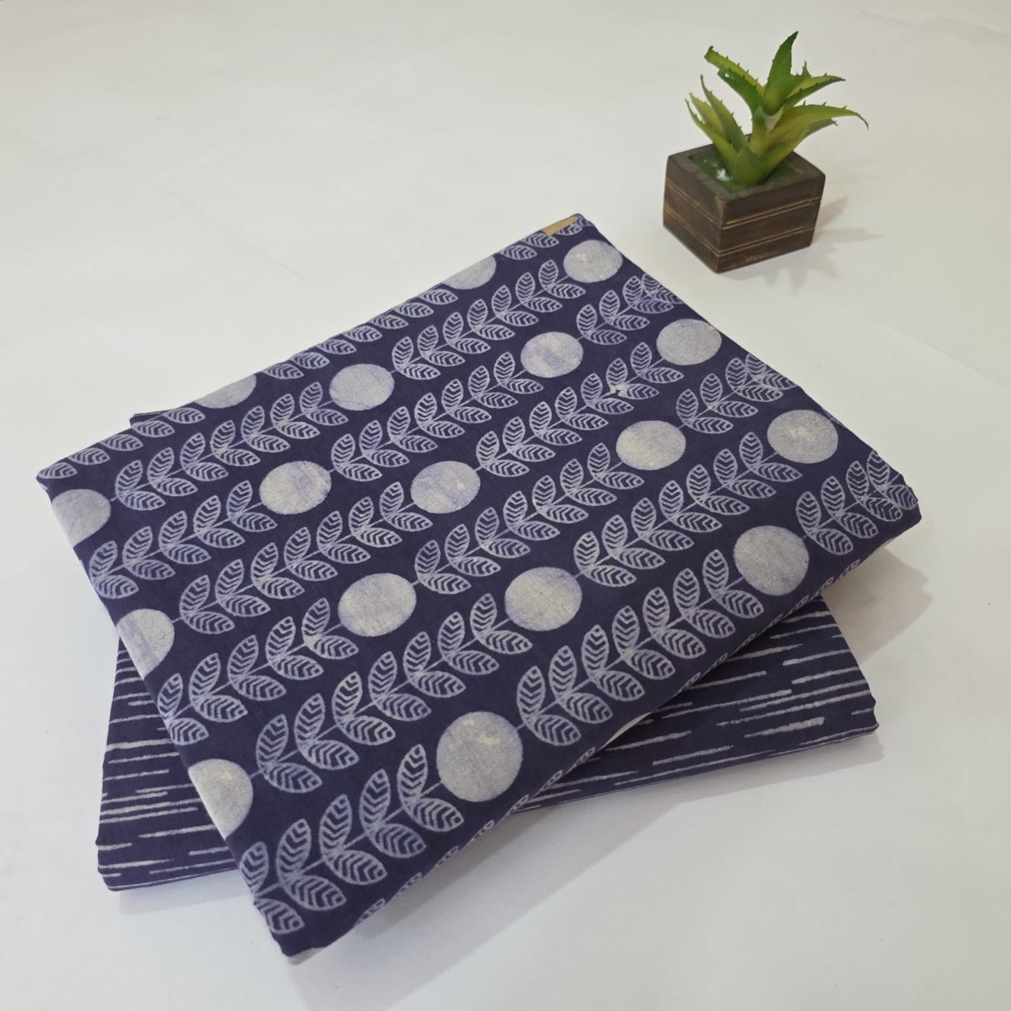 Pure Cotton Handblock Printed 2PC Top-Bottom Suit Set