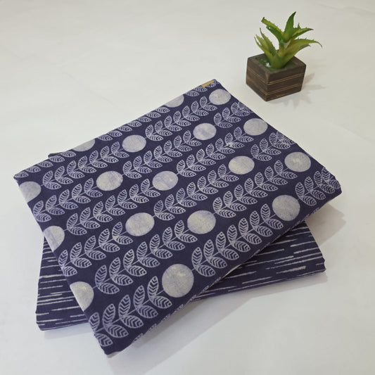 Pure Cotton Handblock Printed 2PC Top-Bottom Suit Set
