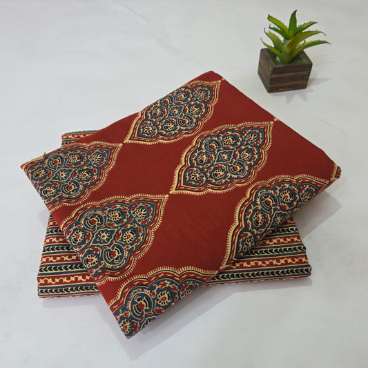 Pure Cotton Handblock Printed 2PC Top-Bottom Suit Set