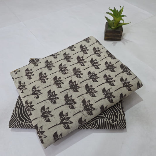 Pure Cotton Handblock Printed  2PC Top-Bottom Suit Set