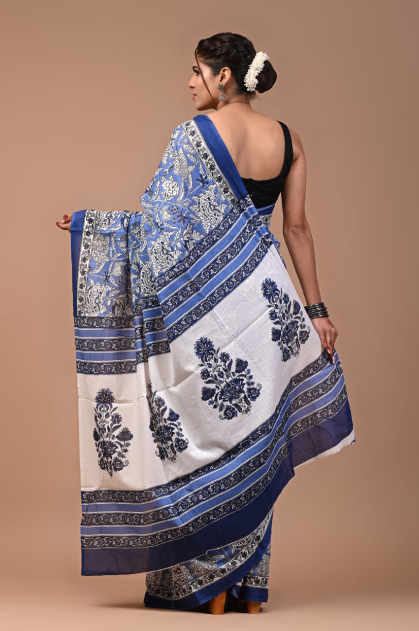 Pure Soft Cotton Saree With Blouse Piece
